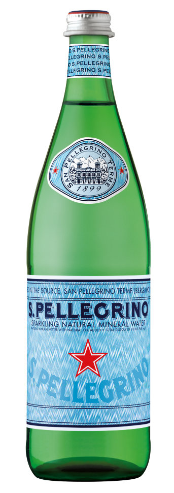 Минеральная вода S.Pellegrino / Сан Пеллегрино газированная стекло (0,75л*15шт) Sanpellegrino