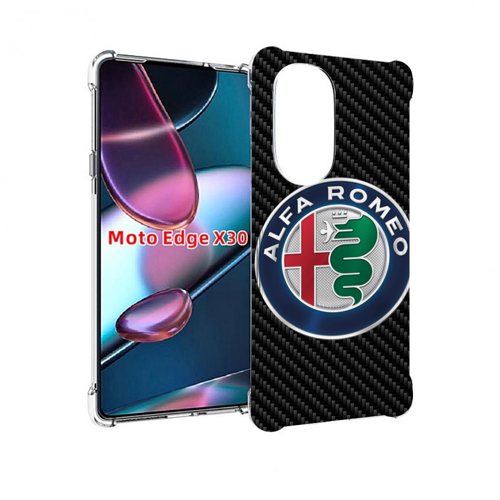 

Чехол MyPads альфа-ромео мужской для Motorola Moto Edge X30, Прозрачный, Tocco