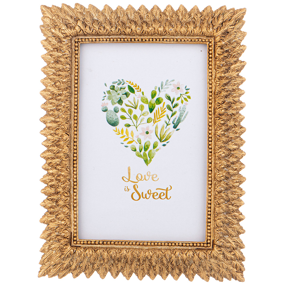

Набор из 2 штук Фоторамка Lefard Love is sweet 15х19.5х1.5 см, полистоун, Золотистый