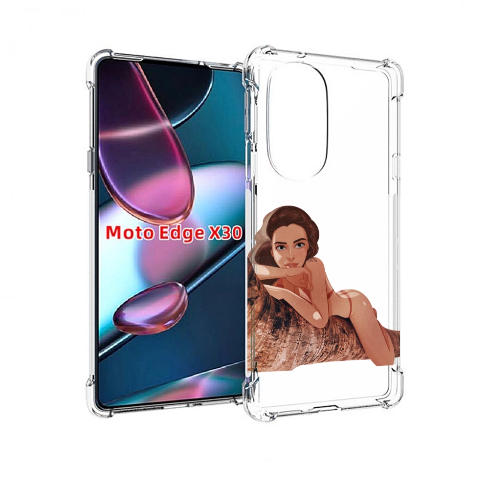 

Чехол MyPads амазонка-на-дереве для Motorola Moto Edge X30, Прозрачный, Tocco
