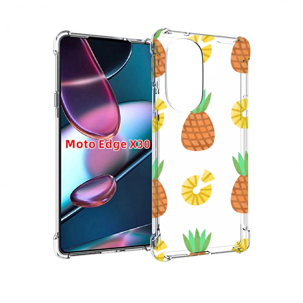 

Чехол MyPads ананасики для Motorola Moto Edge X30, Прозрачный, Tocco
