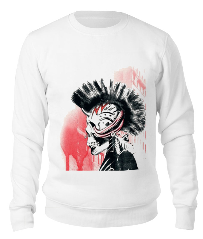 

Свитшот унисекс Printio Череп белый XL, Череп