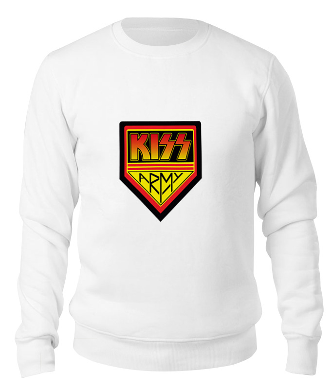 

Свитшот унисекс Printio Kiss army белый XL, Kiss army