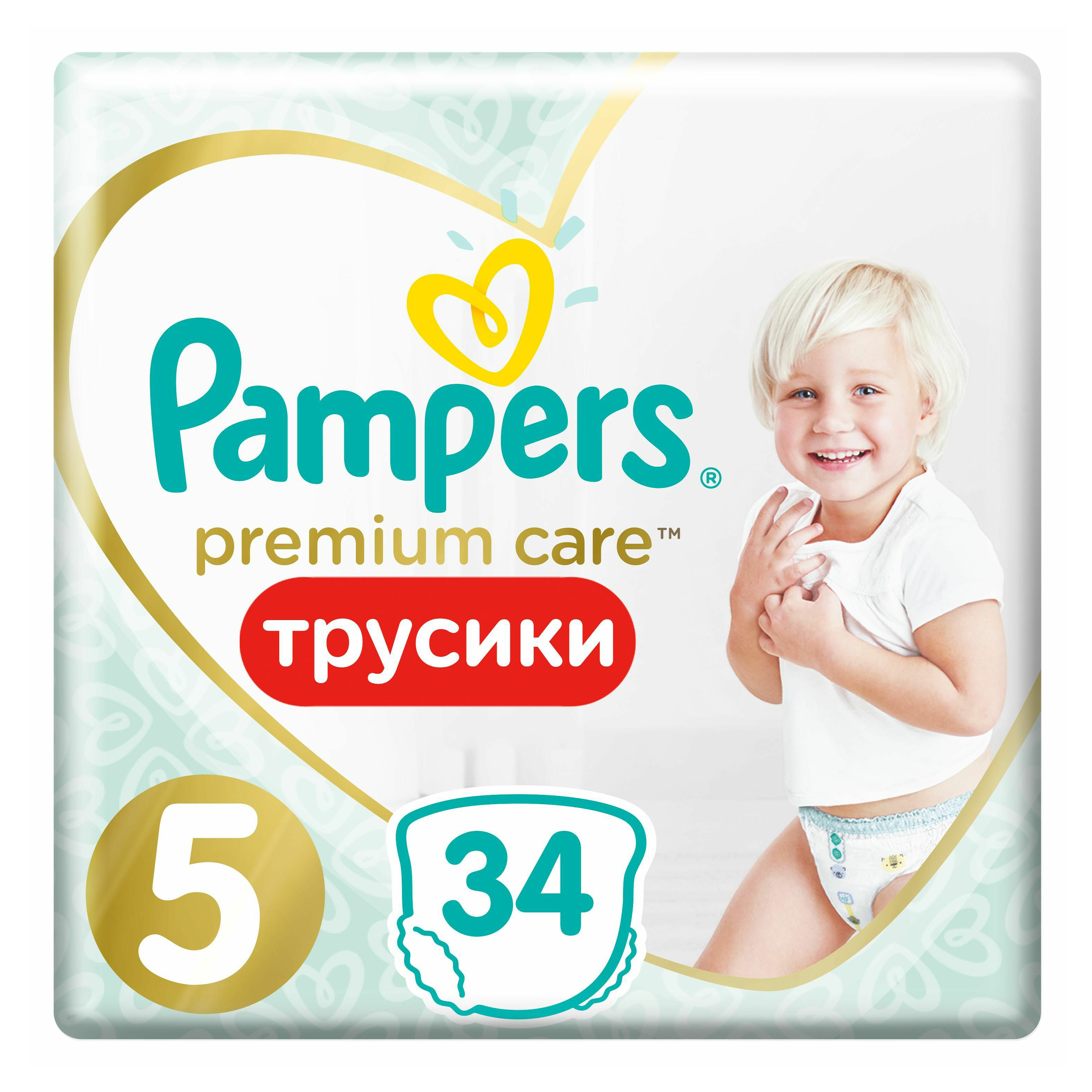 

Подгузники-трусики Pampers Premium Care Pants 5 (12-17 кг) 34 шт