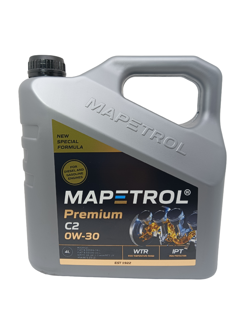 фото Моторное масло mapetrol premium c2 0w-30 4л