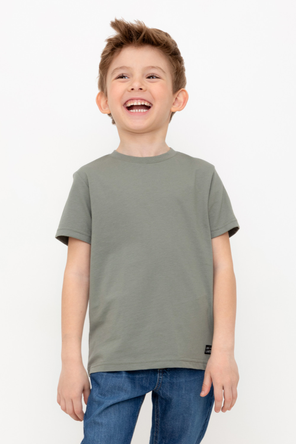 

Футболка детская CROCKID TR 588 К 302125, зеленый чай, 104, TR 588