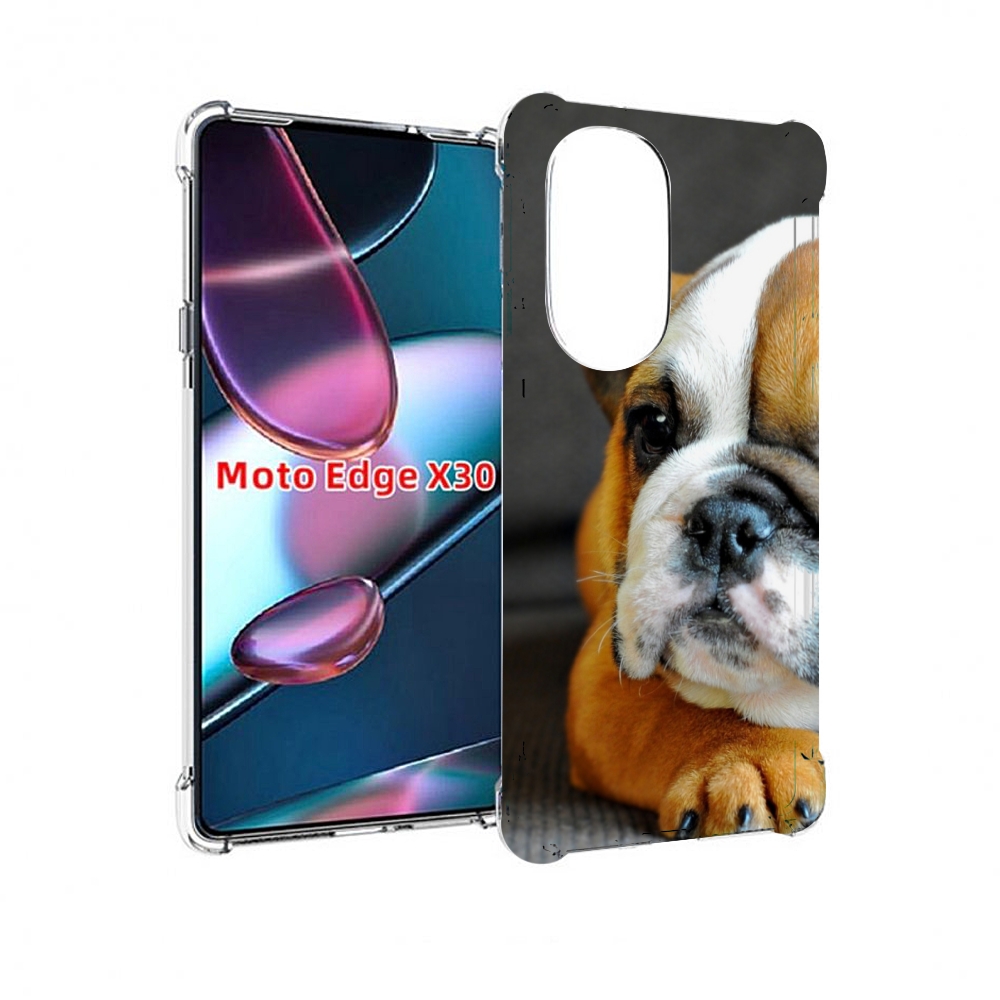 

Чехол MyPads англиискии бульдор для Motorola Moto Edge X30, Прозрачный, Tocco