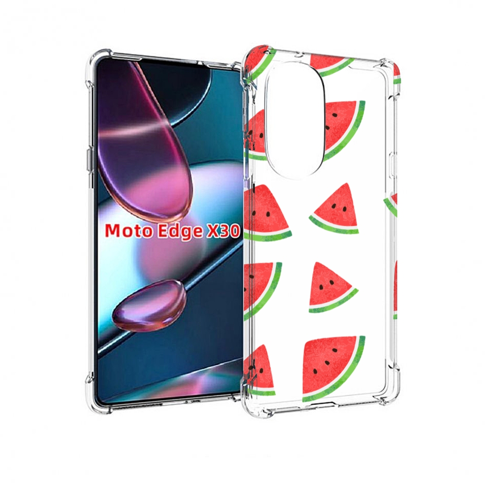 

Чехол MyPads арбузики для Motorola Moto Edge X30, Прозрачный, Tocco