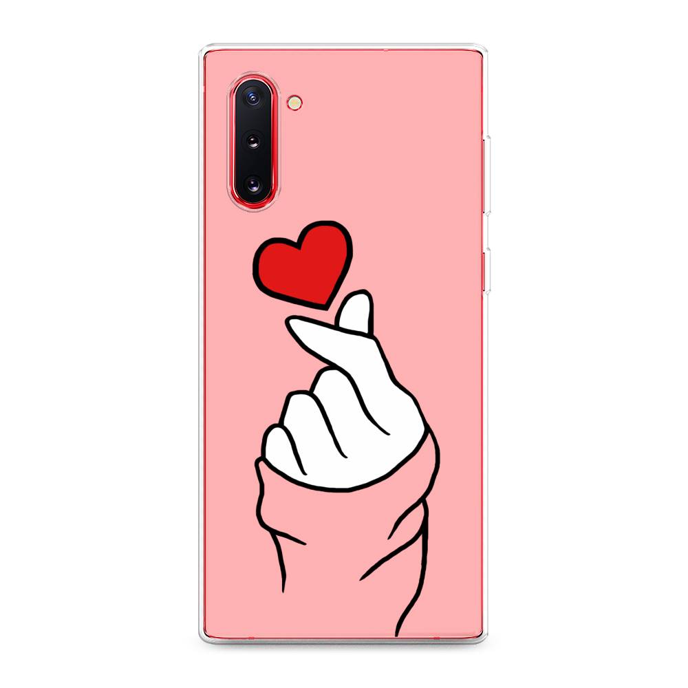 

Чехол Awog на Samsung Galaxy Note 10 "Милое сердечко", Разноцветный, 28650-7