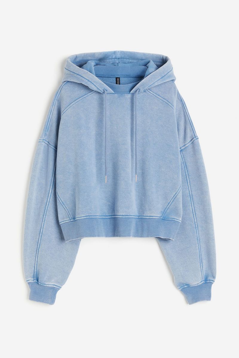 

Худи женское H&M 1194882 голубое XS, Голубой, 1194882