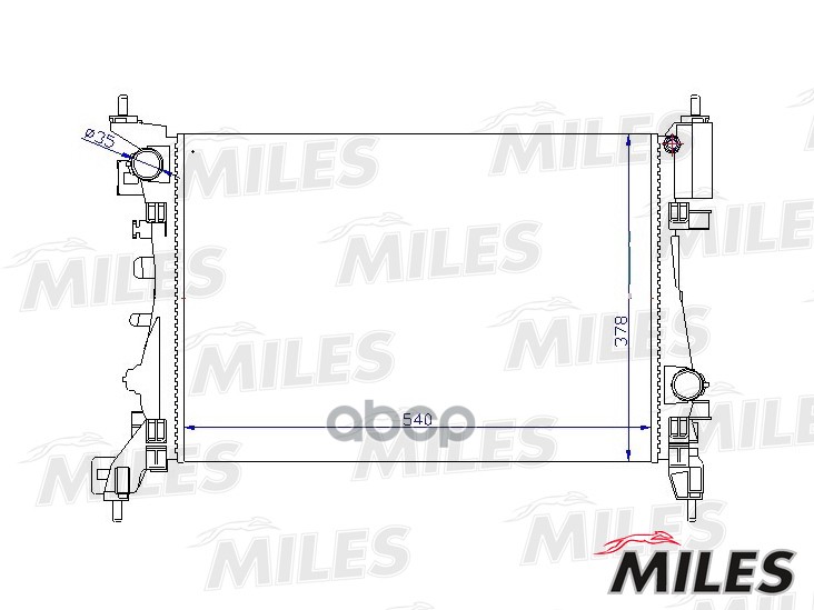 

Радиатор Opel Corsa 1.2-1.4 10- Miles арт. acrm397, ACRM397