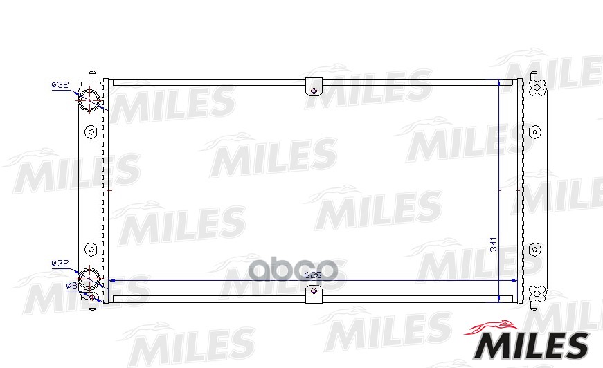 

Радиатор Охл.Алюм. 2123 Шеви Lrc0123 Miles арт. acrm484, ACRM484