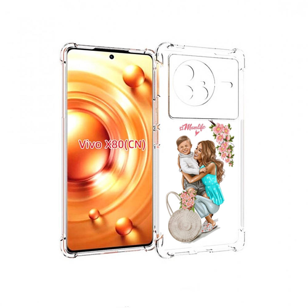 

Чехол Mypads Momlife Для Vivo X80, Прозрачный, Tocco