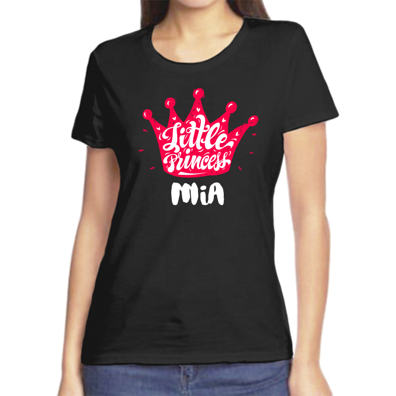 

Футболка женская черная 52 р-р little princess миа, Черный, fzh_little_princess_Mia