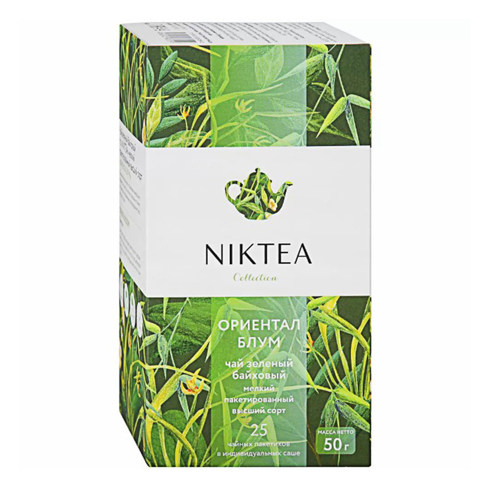 

Чай зеленый Niktea Ориентал Блум в пакетиках 2 г х 25 шт