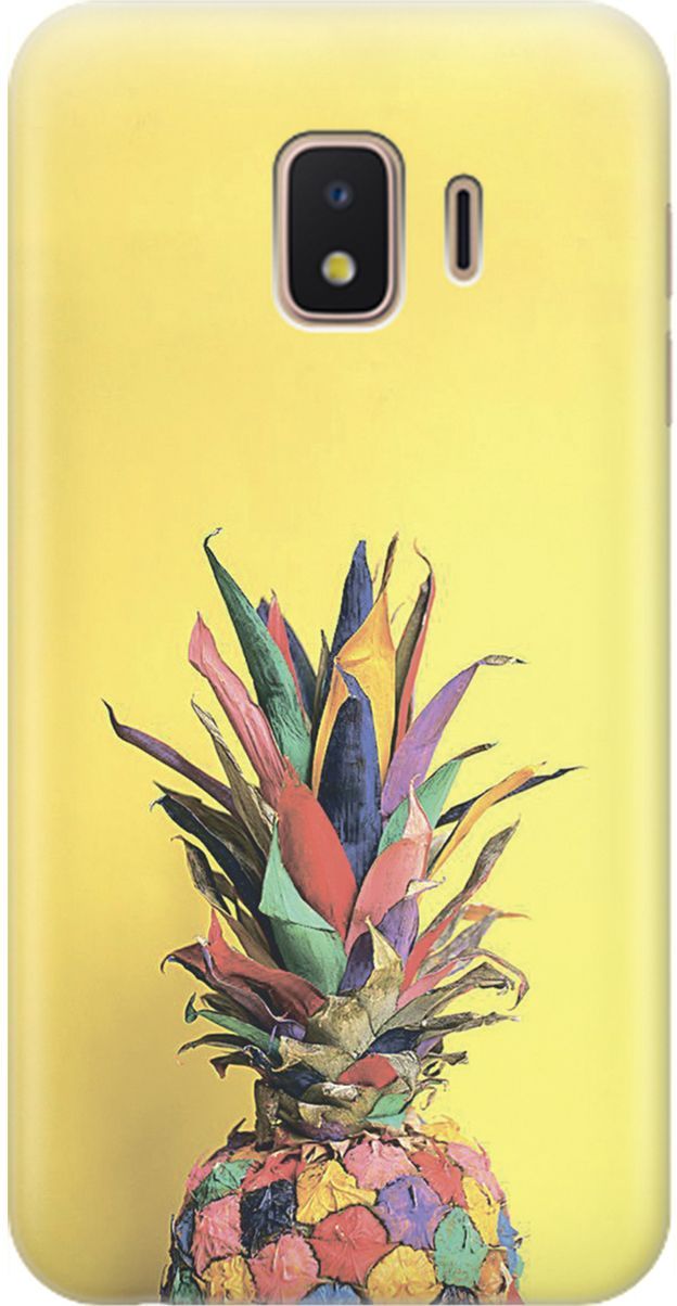

Чехол на Samsung Galaxy J2 Core с принтом "Ананас на желтом", Желтый;синий, 1550