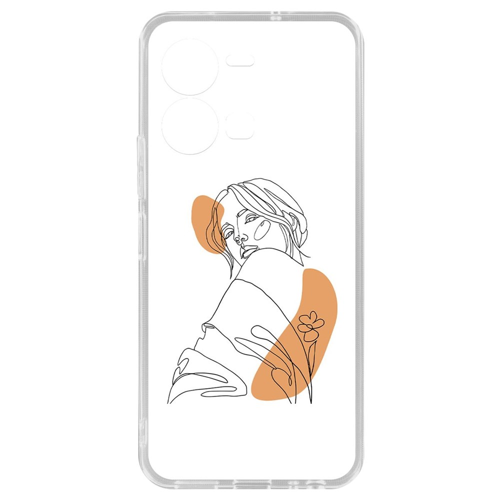 

Чехол-накладка Кейс Загадка для Vivo Y35, Прозрачный