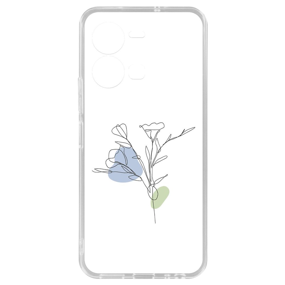 

Чехол-накладка Кейс Эустома для Vivo Y35, Прозрачный