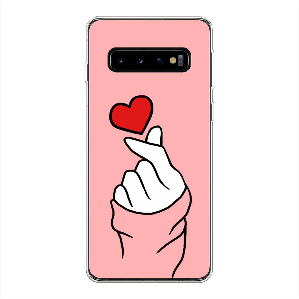 

Чехол Awog на Samsung Galaxy S10 Plus "Милое сердечко", Разноцветный, 27150-7