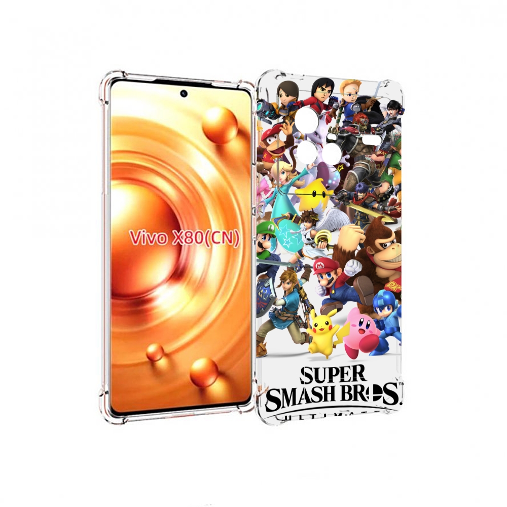 

Чехол Mypads Super Smash Bros Для Vivo X80, Прозрачный, Tocco