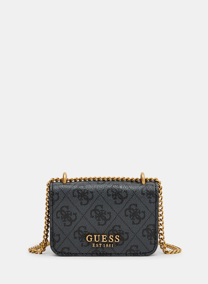 Сумка кросс-боди женская Guess BB841677 серая 14612₽