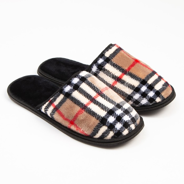 

Тапочки мужские Tap Moda 9327220 бежевые, черные 45 RU, Бежевый, 9327220