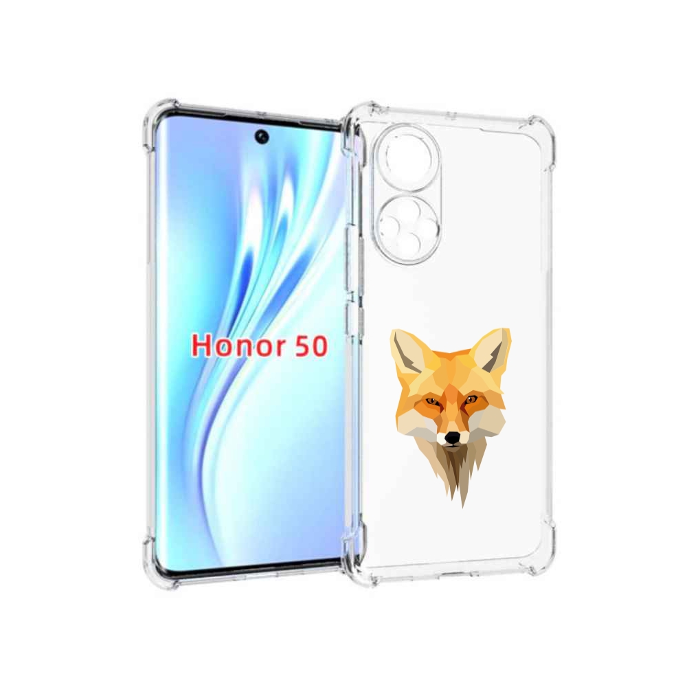 

Чехол бампер MyPads голова-лисы для Honor 50, Прозрачный, Tocco