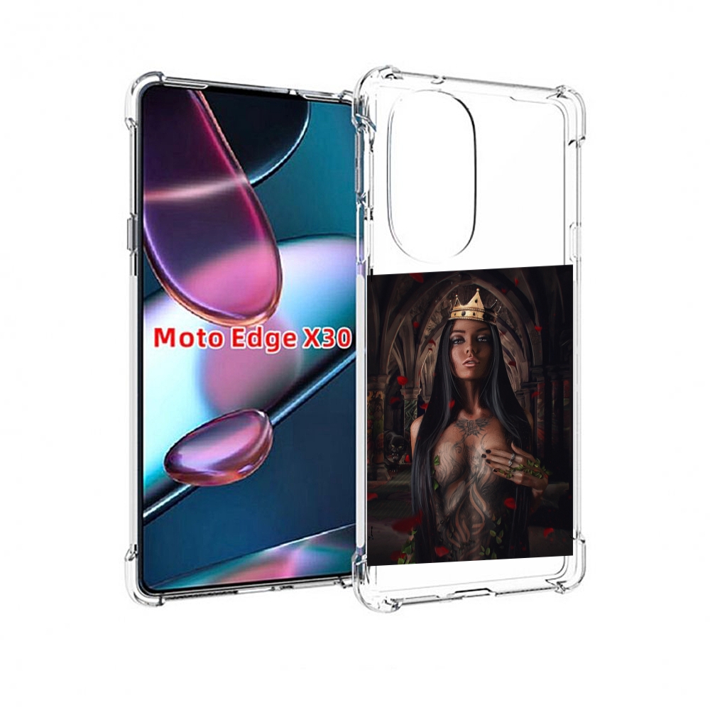 

Чехол MyPads багровый-пик для Motorola Moto Edge X30, Прозрачный, Tocco