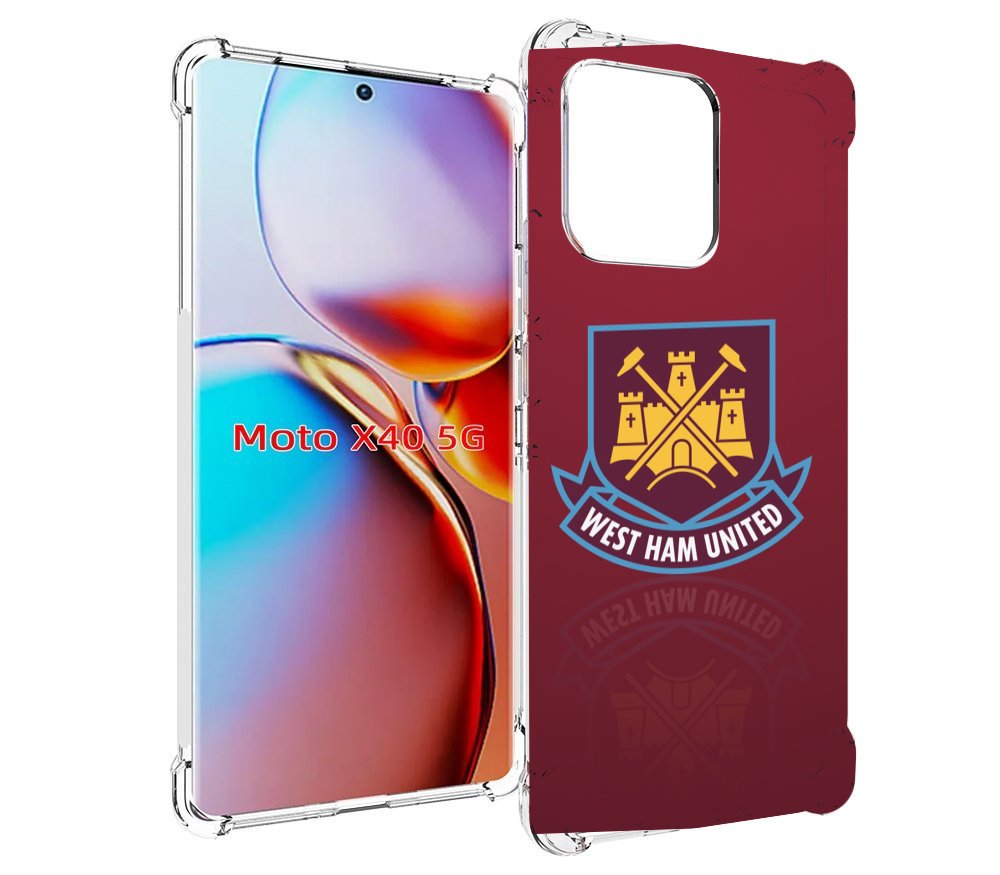 

Чехол MyPads фк вест хэм мужской для Motorola Moto X40, Прозрачный, Tocco