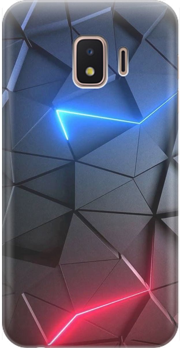 

Чехол на Samsung Galaxy J2 Core с принтом "Графитовые грани", Серый;синий, 1550
