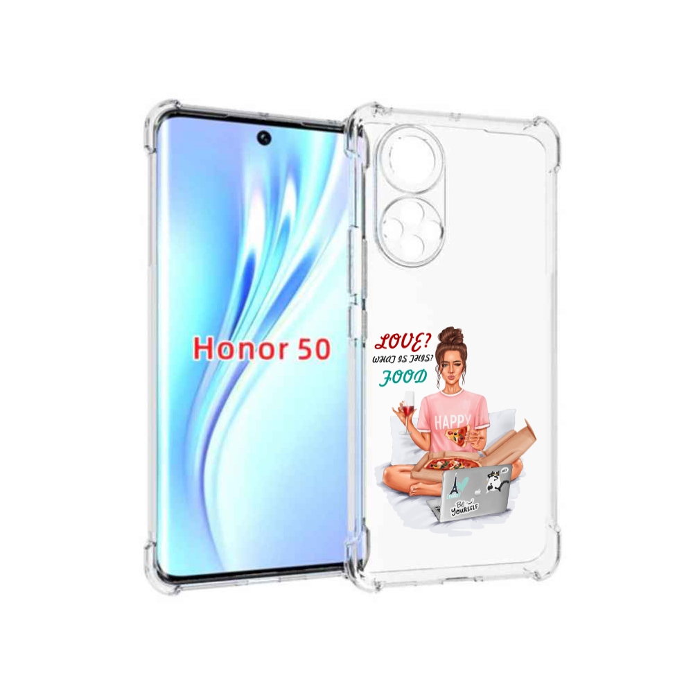 

Чехол бампер MyPads девушка-с-ноутбуком женский для Honor, Прозрачный, Tocco
