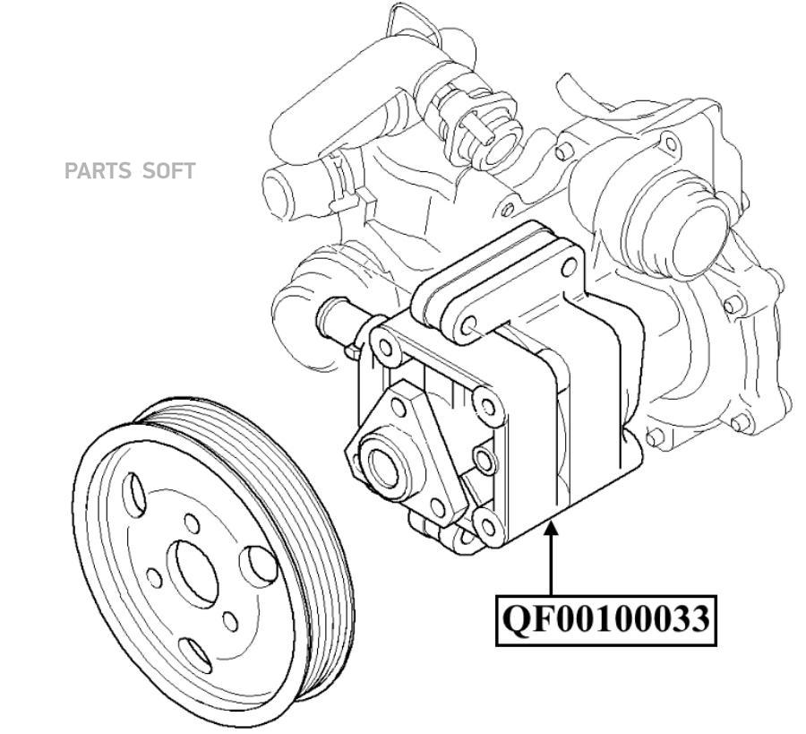 

Насос Гур Bmw 3 Compact 200106 - 200502 QUATTRO FRENI арт. QF00100033
