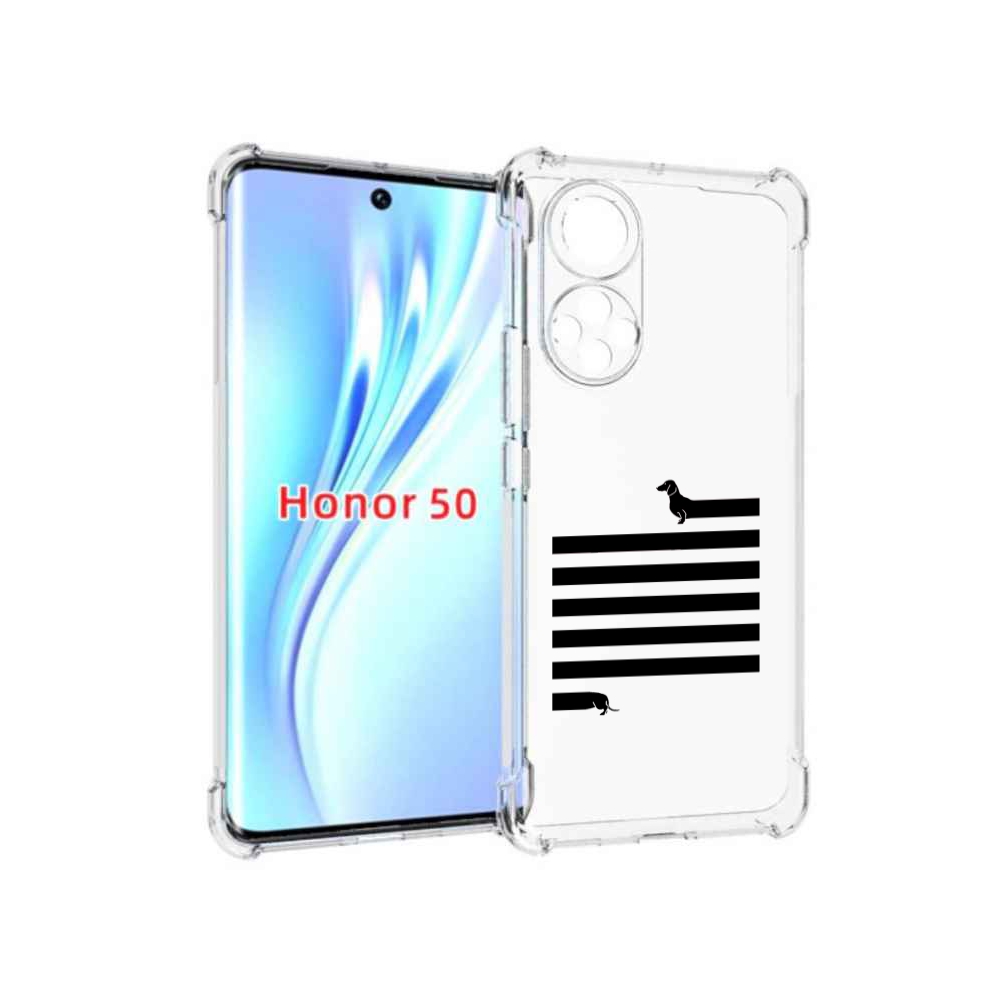 

Чехол бампер MyPads длинная-такса для Honor 50, Прозрачный, Tocco