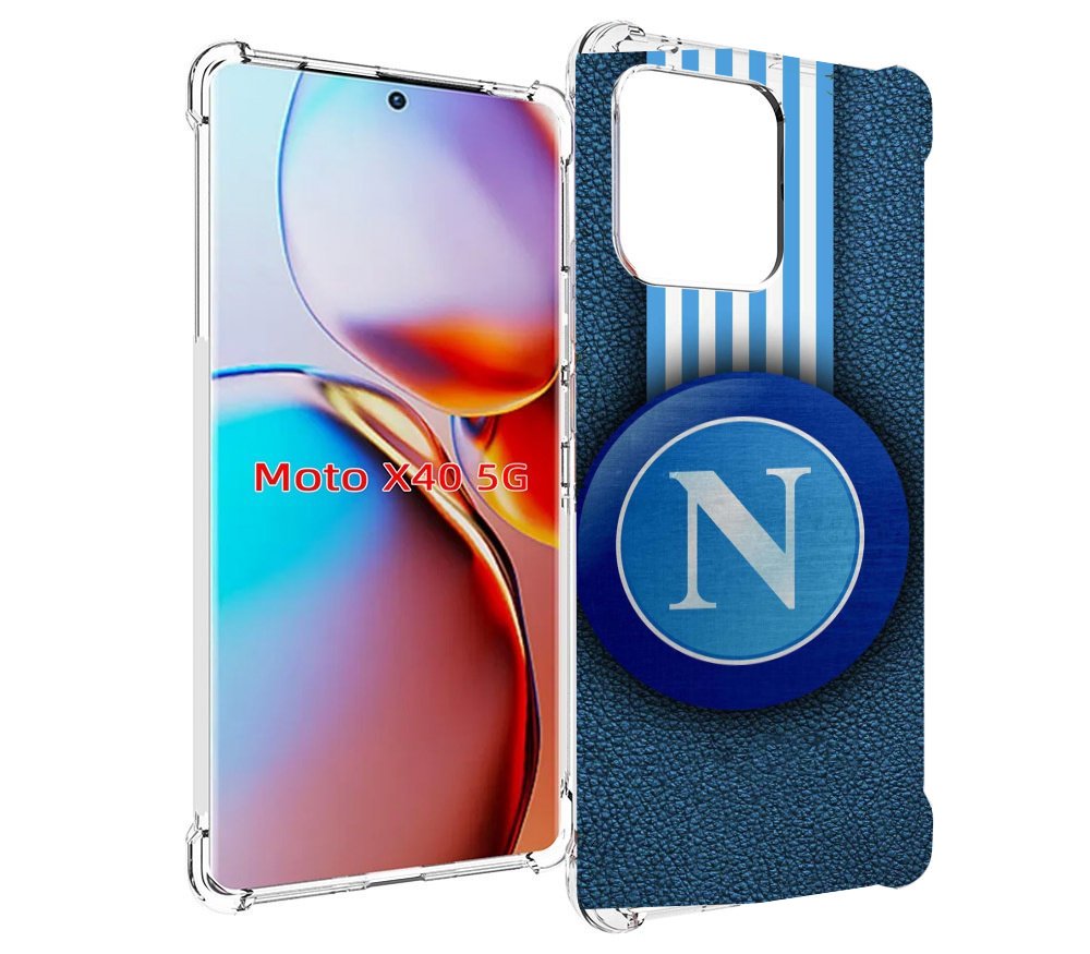 

Чехол MyPads фк наполи мужской для Motorola Moto X40, Прозрачный, Tocco
