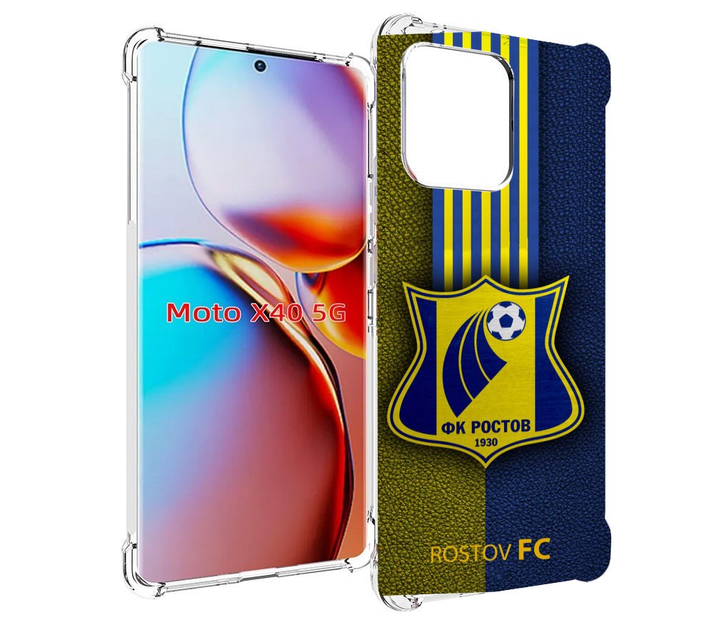 

Чехол MyPads фк ростов мужской для Motorola Moto X40, Прозрачный, Tocco
