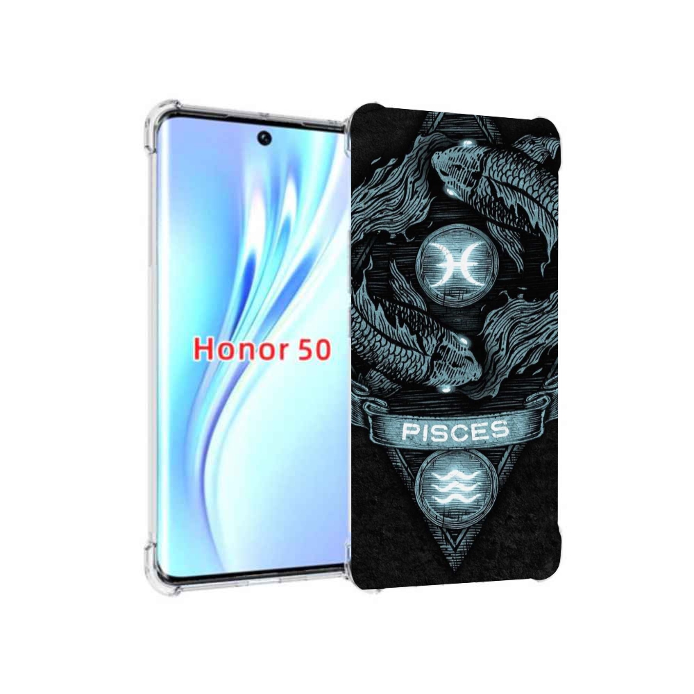 

Чехол бампер MyPads знак зодиака рыбы 4 для Honor 50, Прозрачный, Tocco