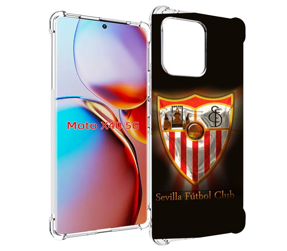

Чехол MyPads фк севилья испания мужской для Motorola Moto X40, Прозрачный, Tocco