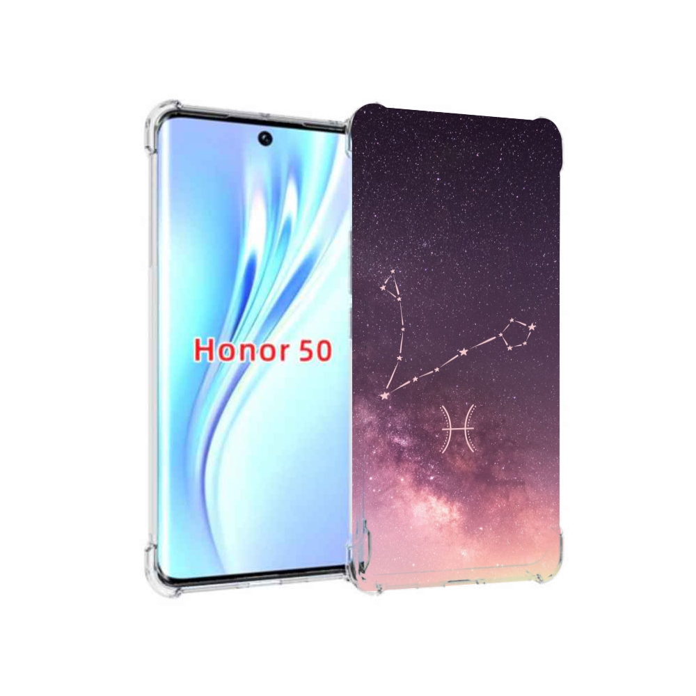 

Чехол бампер MyPads знак зодиака рыбы 5 для Honor 50, Прозрачный, Tocco