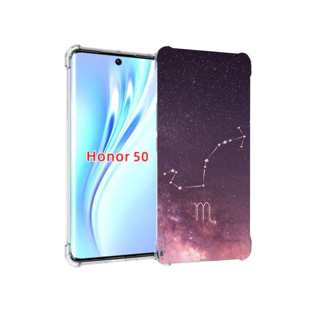 

Чехол бампер MyPads знак зодиака скорпион 4 для Honor 50, Прозрачный, Tocco