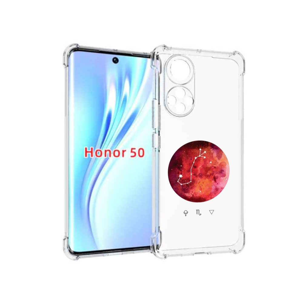 

Чехол бампер MyPads знак зодиака скорпион 6 для Honor 50, Прозрачный, Tocco