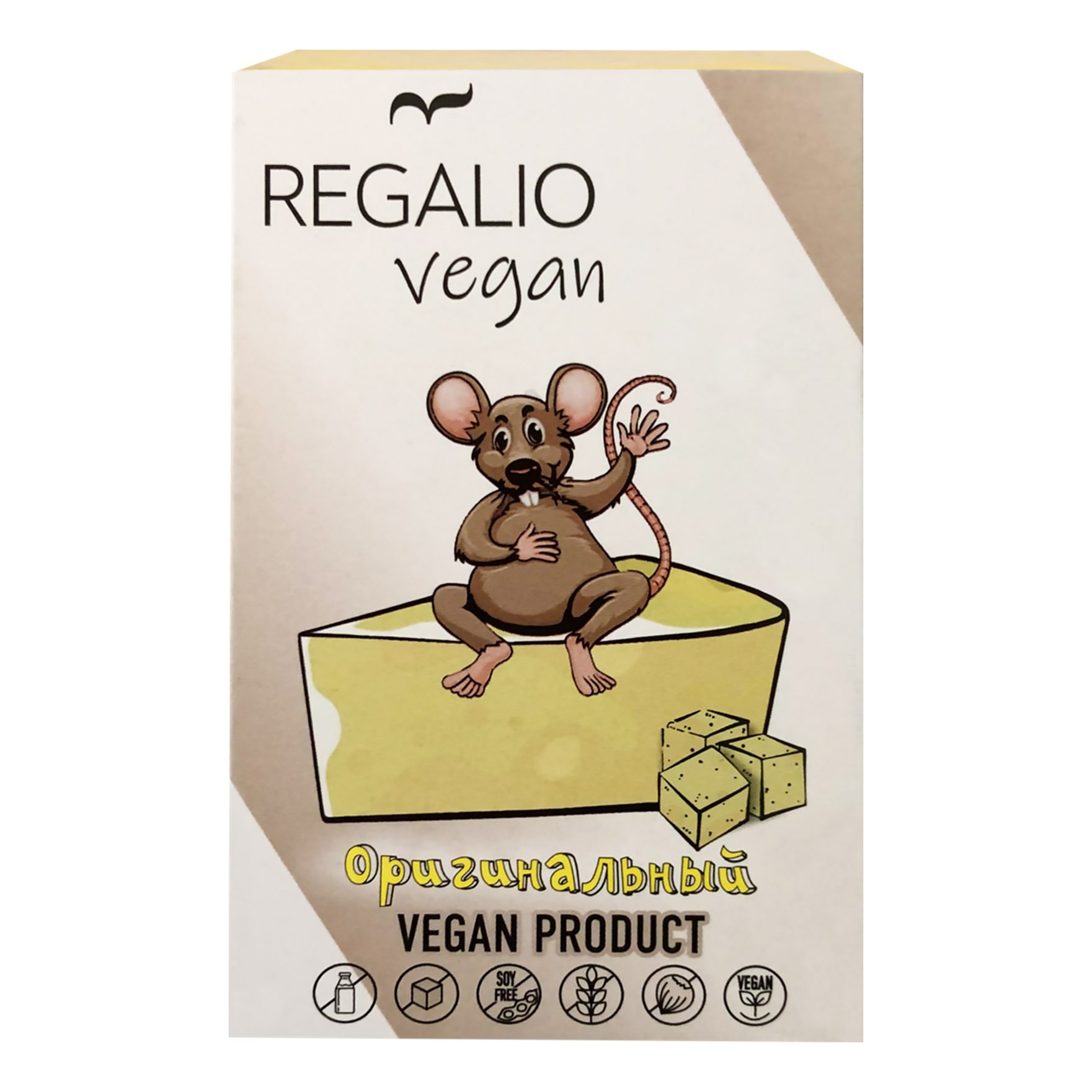 

Растительный аналог сыра Regalio Vegan Оригинальный 40%180 г