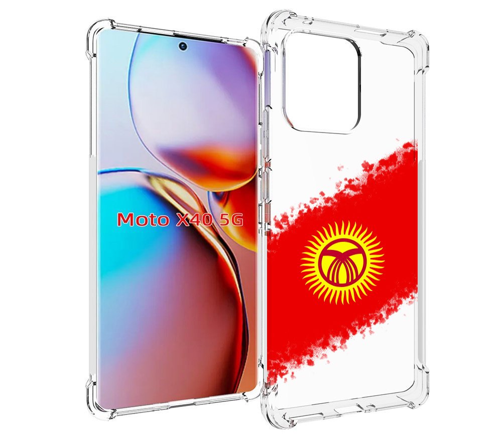 

Чехол MyPads флаг Киргизии для Motorola Moto X40, Прозрачный, Tocco