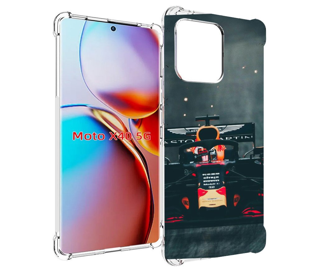 

Чехол MyPads формула 1 астон мартин для Motorola Moto X40, Прозрачный, Tocco