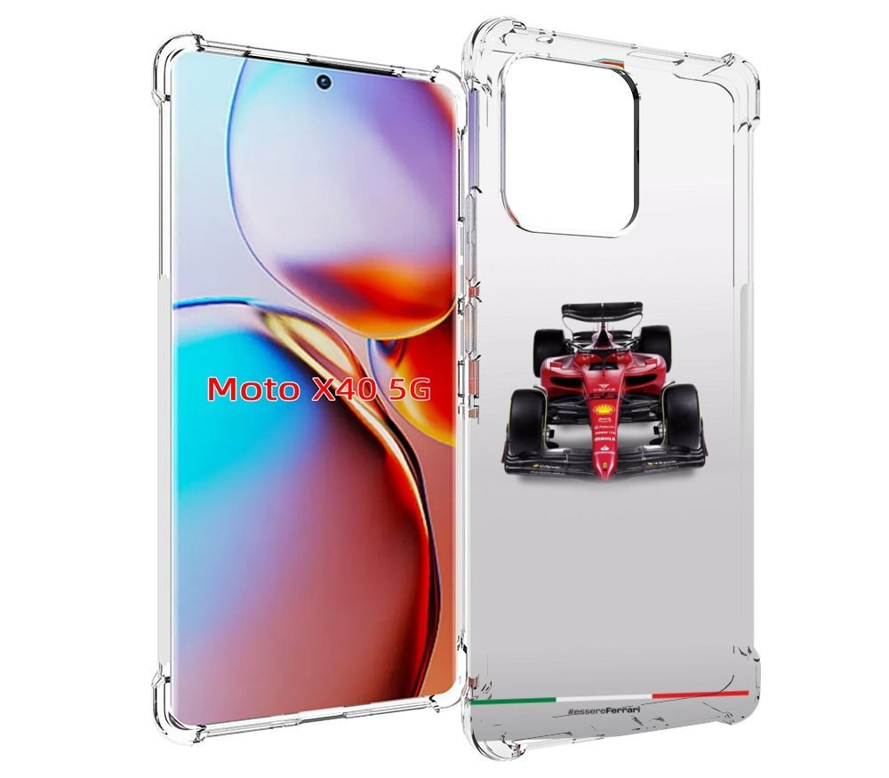 

Чехол MyPads формула 1 феррари для Motorola Moto X40, Прозрачный, Tocco
