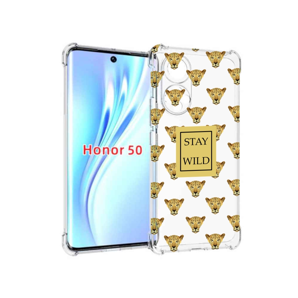 

Чехол бампер MyPads леопард-вайлд для Honor 50, Прозрачный, Tocco