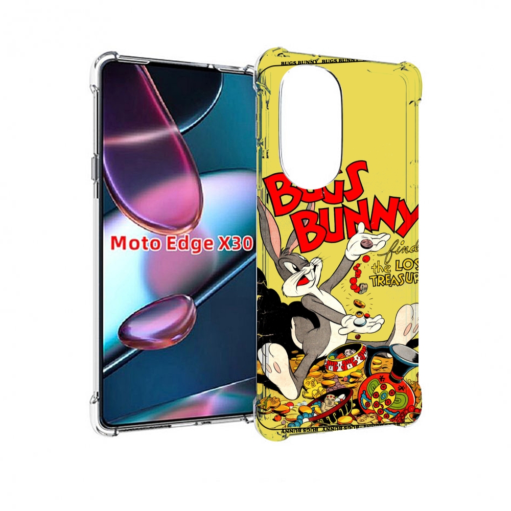 

Чехол MyPads бакс-банни-и-еда для Motorola Moto Edge X30, Прозрачный, Tocco