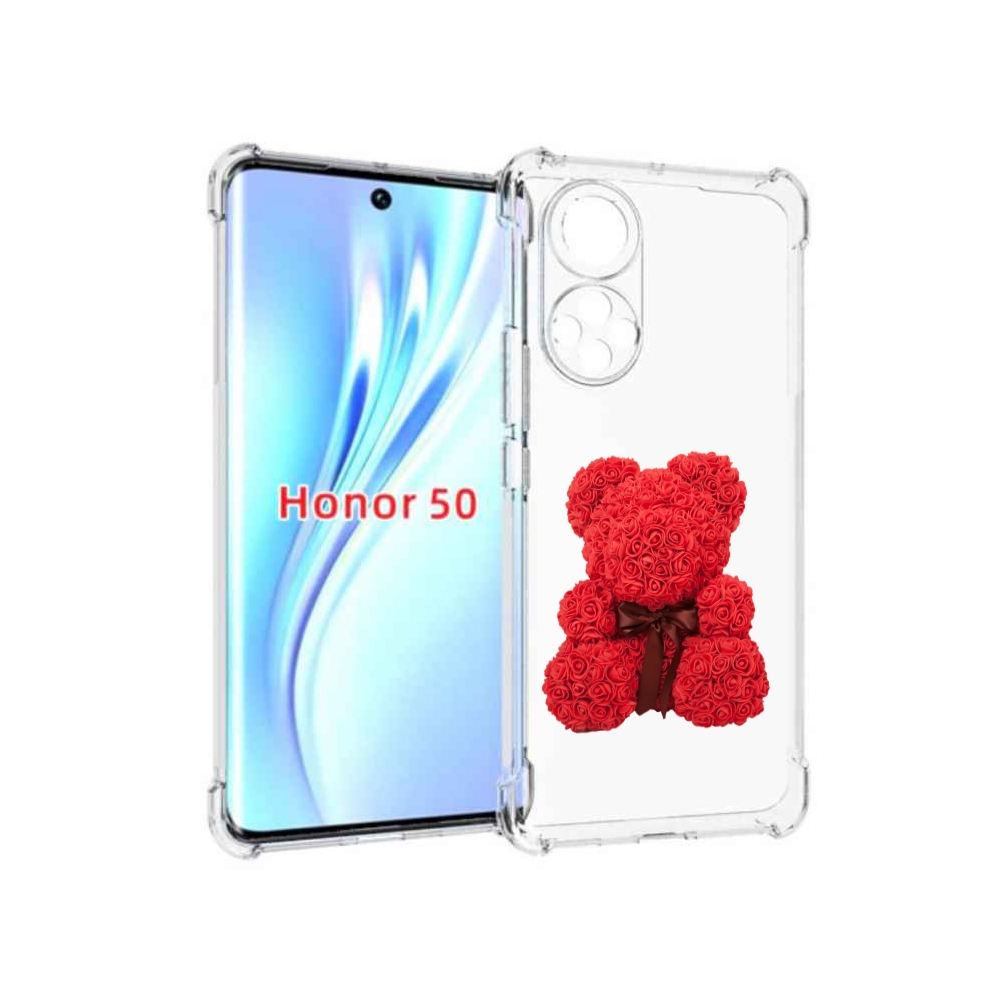 

Чехол бампер MyPads мишка-из-розочек для Honor 50, Прозрачный, Tocco