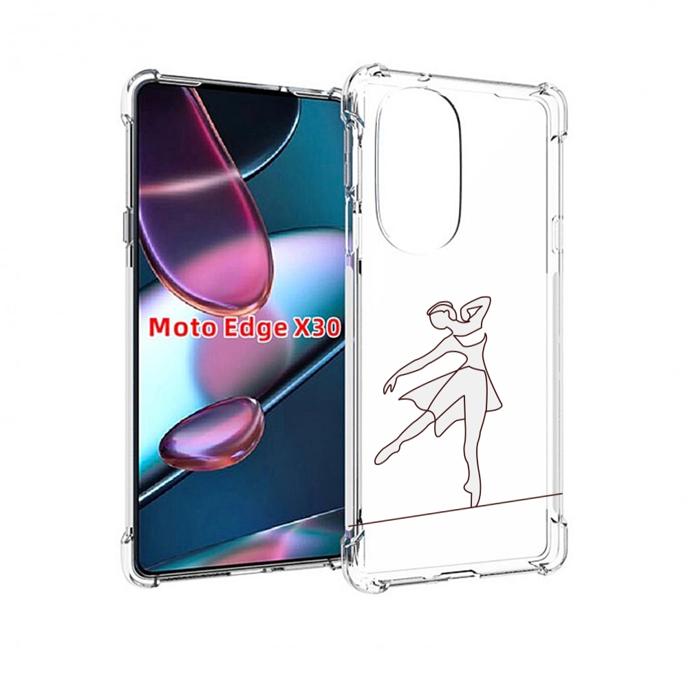 

Чехол MyPads балерина-белая для Motorola Moto Edge X30, Прозрачный, Tocco