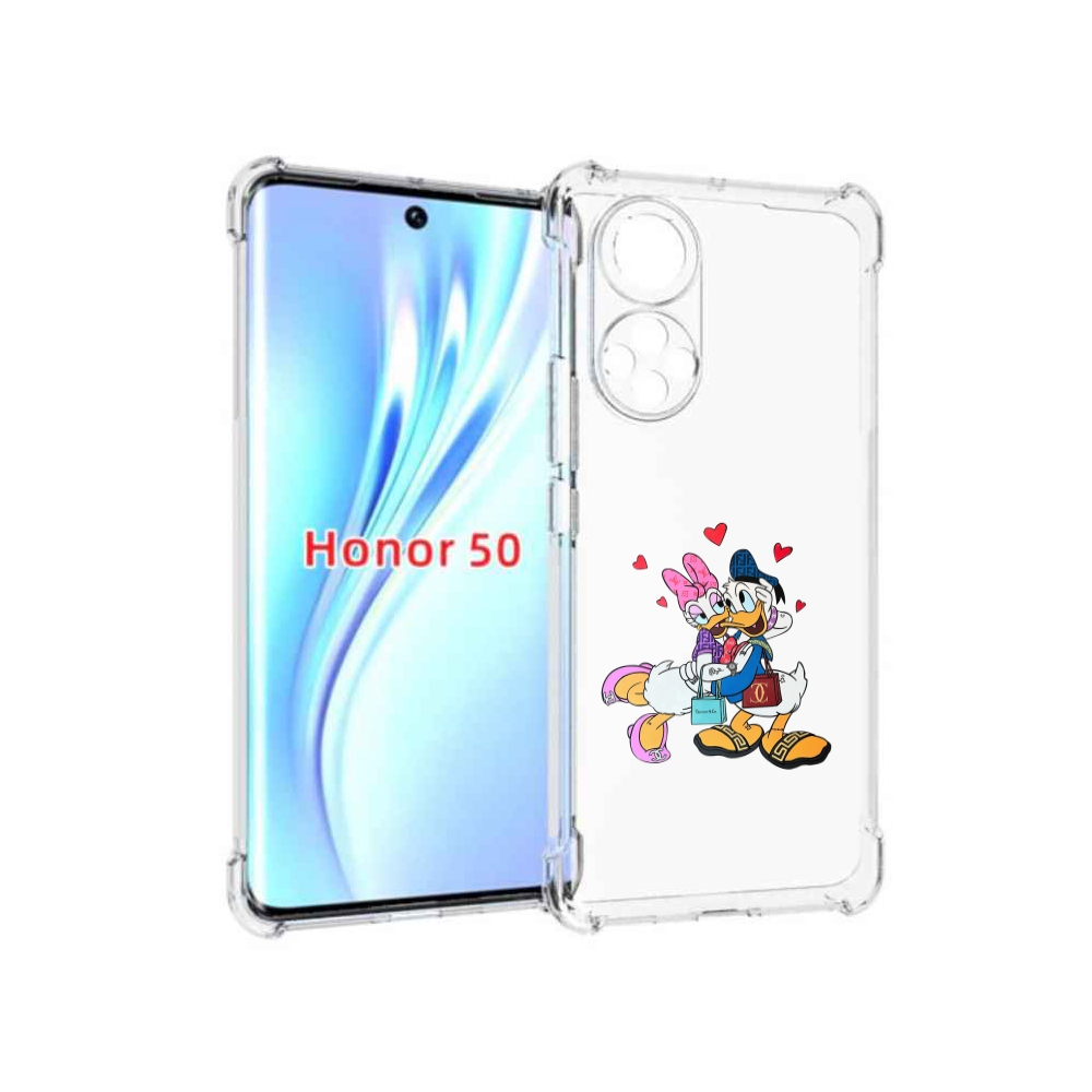 

Чехол бампер MyPads модные-влюбленные-утки для Honor 50, Прозрачный, Tocco
