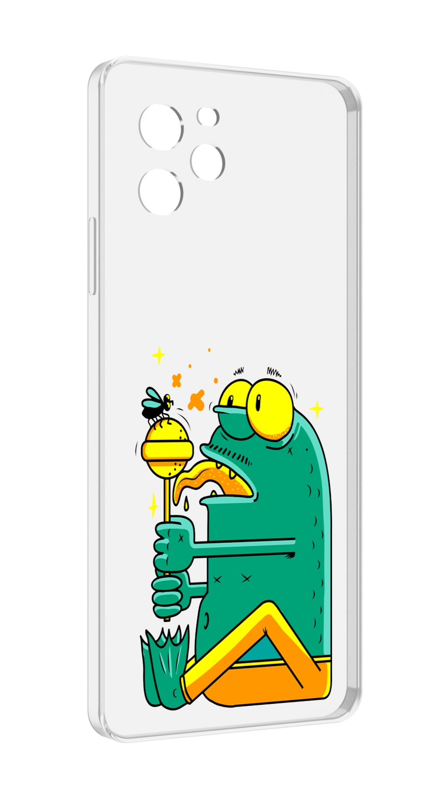 

Чехол MyPads Зеленая лягушка с чупа чупсом для Huawei Nova Y61 / Huawei Enjoy 50z, Прозрачный, Tocco